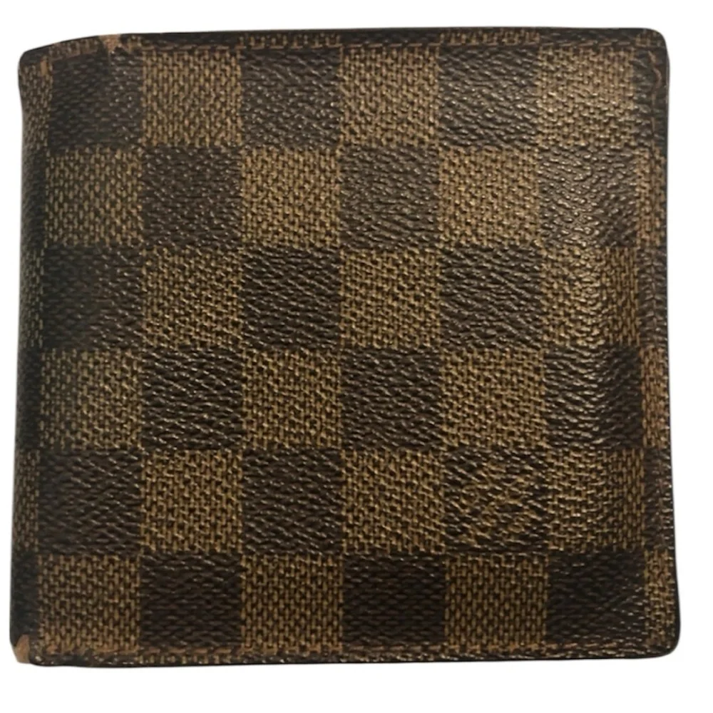 Louis Vuitton Authentic Damier Ebene Bifold Men’s Wallet Made In Spain